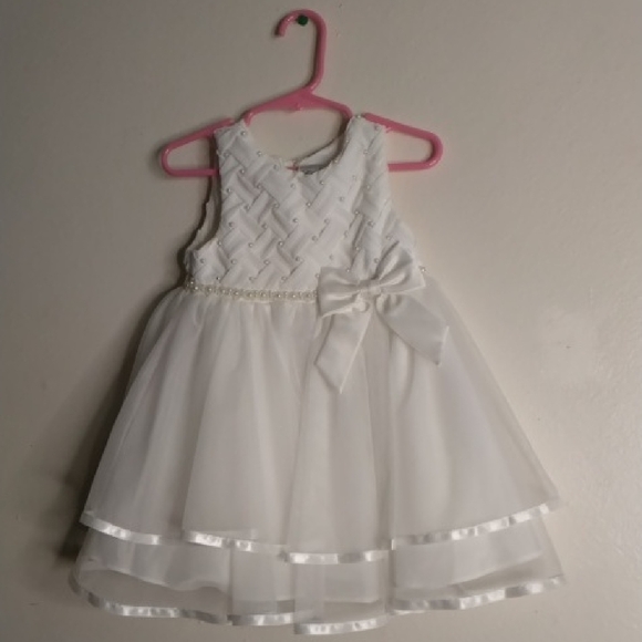 Rare Editions Other - Rare Editions White A-Line Scoop Neck Sundress for Weddings / A#1